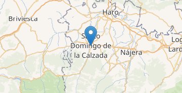 Žemėlapis Santo Domingo De La Calzada
