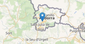 Karte Andorra la Vella