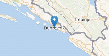 Kaart Dubrovnik
