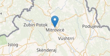 Zemljevid Mitrovica