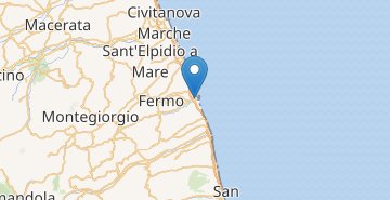 Térkép Porto San Giorgio