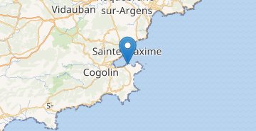 Zemljevid Saint-Tropez