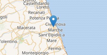 Zemljevid Civitanova Marche