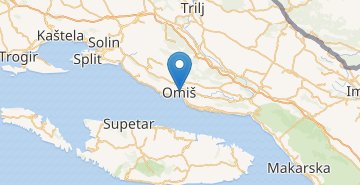 地図 Omiš