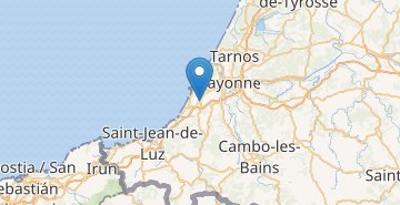 Kaart Biarritz