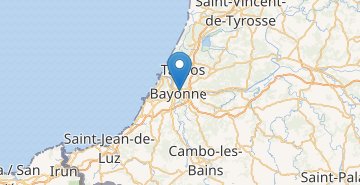 Žemėlapis Bayonne