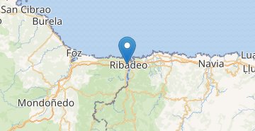 地図 Ribadeo