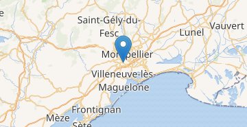 Zemljevid Montpellier