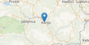 Žemėlapis Konjic