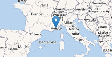 Zemljevid Monaco