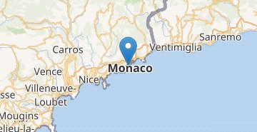 Zemljevid Monaco