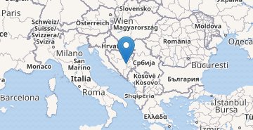 Térkép Bosnia and Herzegovina