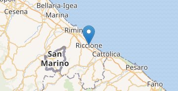 Mapa Riccione