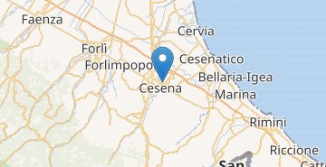 Karte Cesena