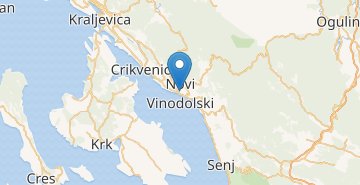 Zemljevid Novi Vinodolski