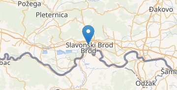 Карта Славонски-Брод