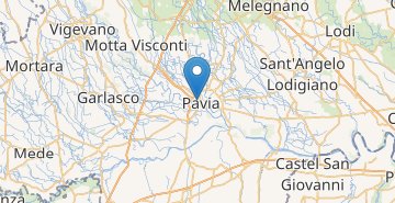 Kaart Pavia