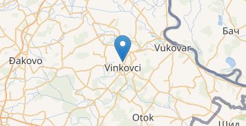 地図 Vinkovci