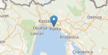 Kaart Rijeka