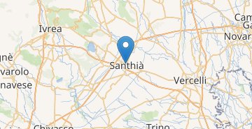 Karte Santhià