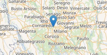 Zemljevid Milano