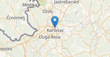 Kaart Karlovac
