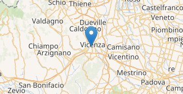 Kaart Vicenza
