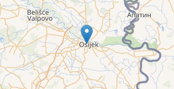 Kaart Osijek