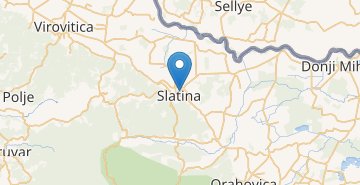 Χάρτης Slatina (Croatia)