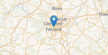 Žemėlapis Clermont-Ferrand