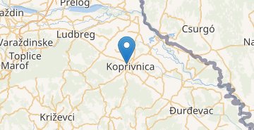 Zemljevid Koprivnica