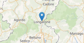 Zemljevid Longarone