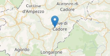 地図 Valle di Cadore