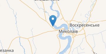 지도 Slyvyne (Mykolaivska obl.)