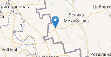 Zemljevid Velykoploske (Velykomyhailivskyi r-n)