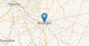 Žemėlapis Bourges