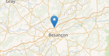 Zemljevid Besancon