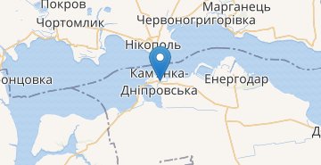 Žemėlapis Kamianka-Dniprovska