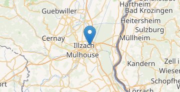 Karte Mulhouse