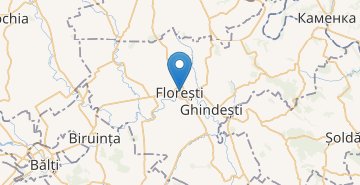 Zemljevid Florești