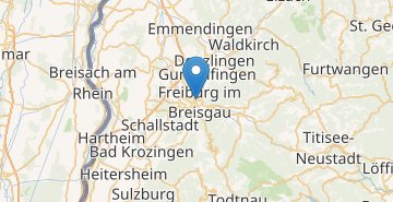 Kartta Freiburg im Breisgau