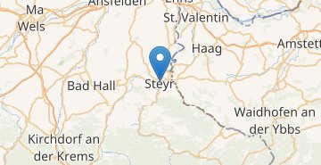 Zemljevid Steyr