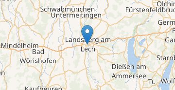 Χάρτης Landsberg am Lech