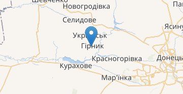 Mapa Girnyk (Donetska obl.)