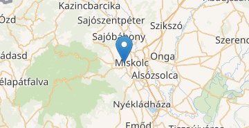 Kaart Miskolc