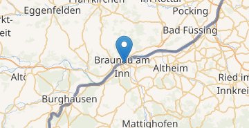 Karta Braunau am Inn