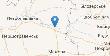 지도 Slovyanka (Mezhevskiy r-n)