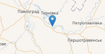 地図 Olefirovka (Petropavlovskij r-n,Dnepropet. obl)