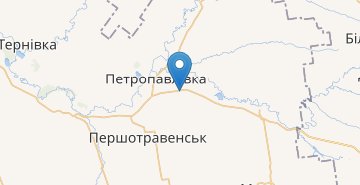 Карта Зализничное (Петропавловский р-н)