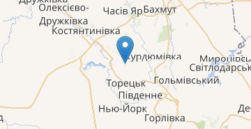 Kaart Makiivka (Donetska obl.)